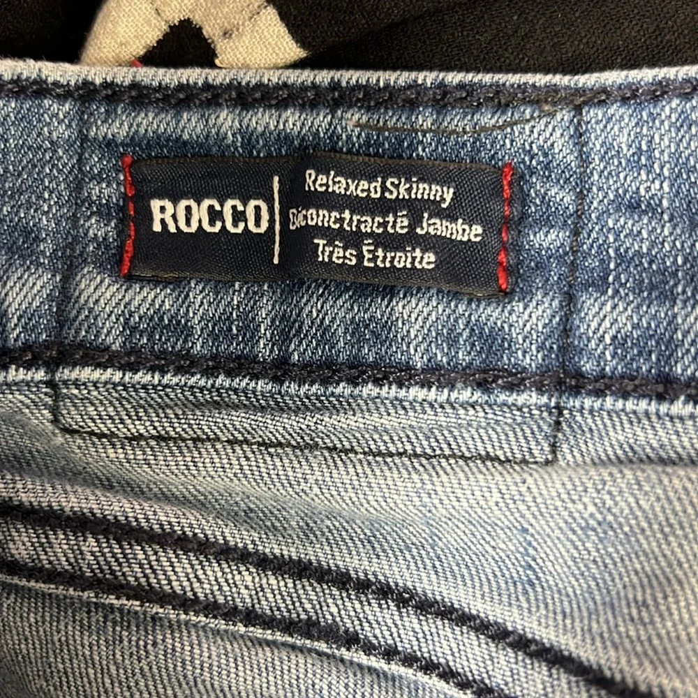 True Religion‎ Jeans Men 31 Blue Rocco Biker Relaxed Skinny Distressed Studded